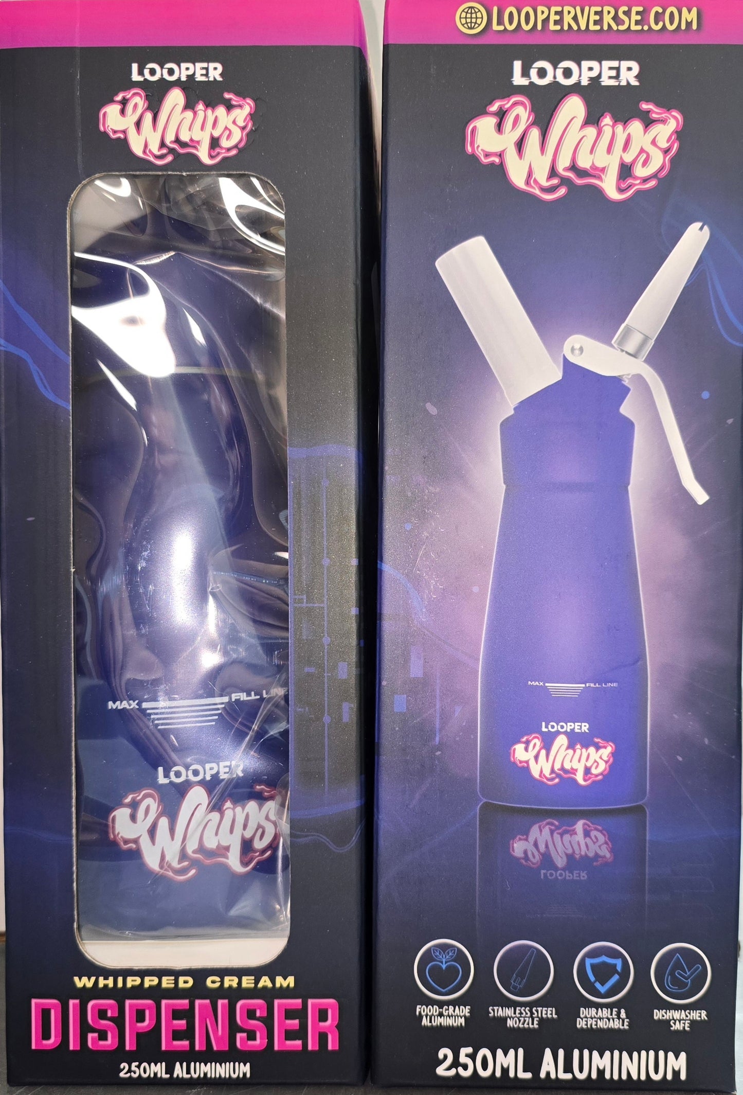 LOOPER WHIPPED CREAM DISPENSER 250ZML