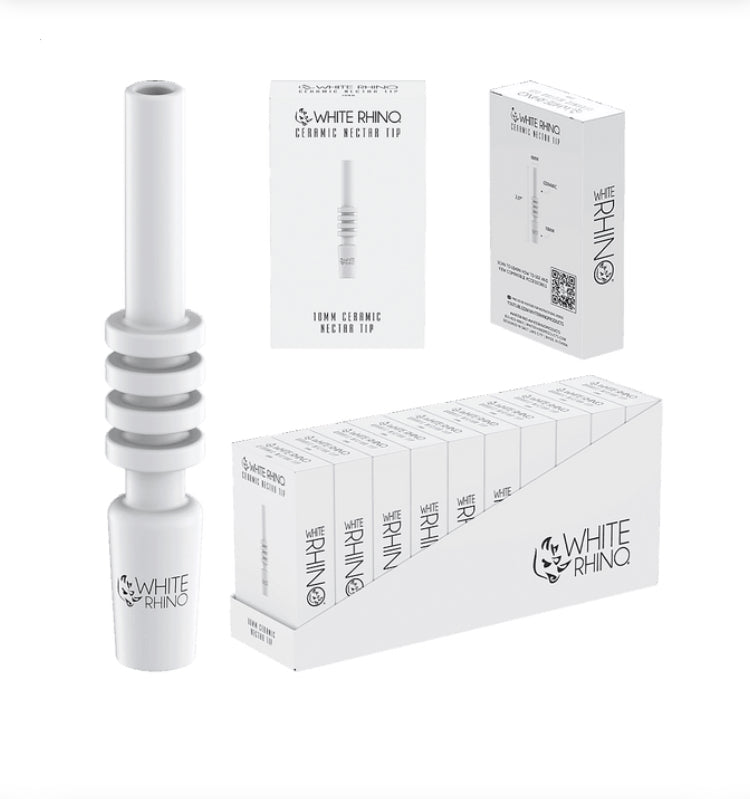 White Rhino Ceramic Nectar Replacement Tip 10ct Display