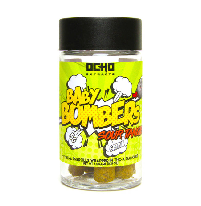 OCHO BABY BOMBERS THC-A DIAMONDS PRE-ROLLS BOX 8 JARS