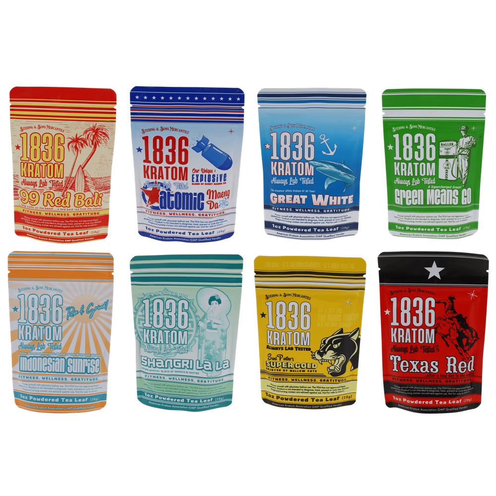 1836 Kratom Powder 1oz, 15ct