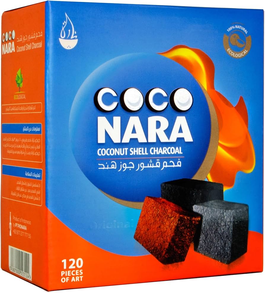 COCO NARA COCONUT SHELL CHARCOAL 120 PCS