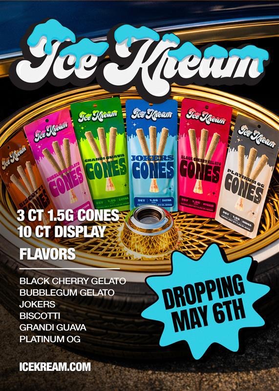 ICE KREAM 3PK THCA PRE ROLLS 10CT