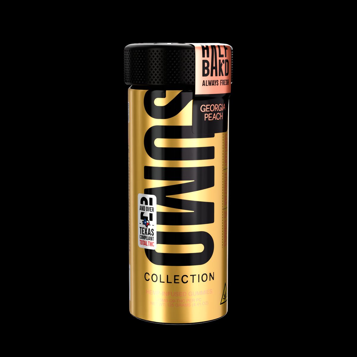 HALF BAKD D9 SUMO GOLD GUMMIES 25CT JAR