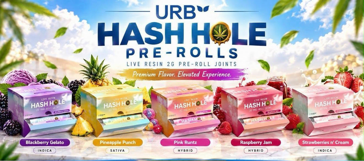 URB LIVE RESIN HASH HOLE 2G PRE ROLLS 20CT