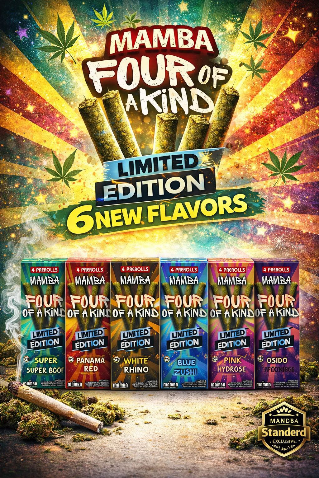 MAMBA FOUR OF A KIND PRE ROLLS