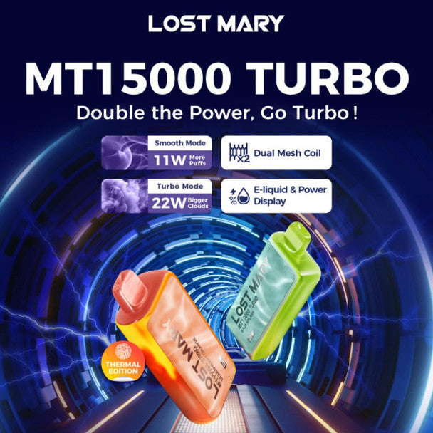 LOST MARY MT15000 TURBO DISPOSABLE 5CT {SB2024}