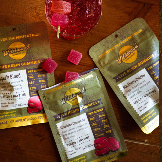 WILDWOOD THC LIVE RESIN GUMMIES 5CT BAG