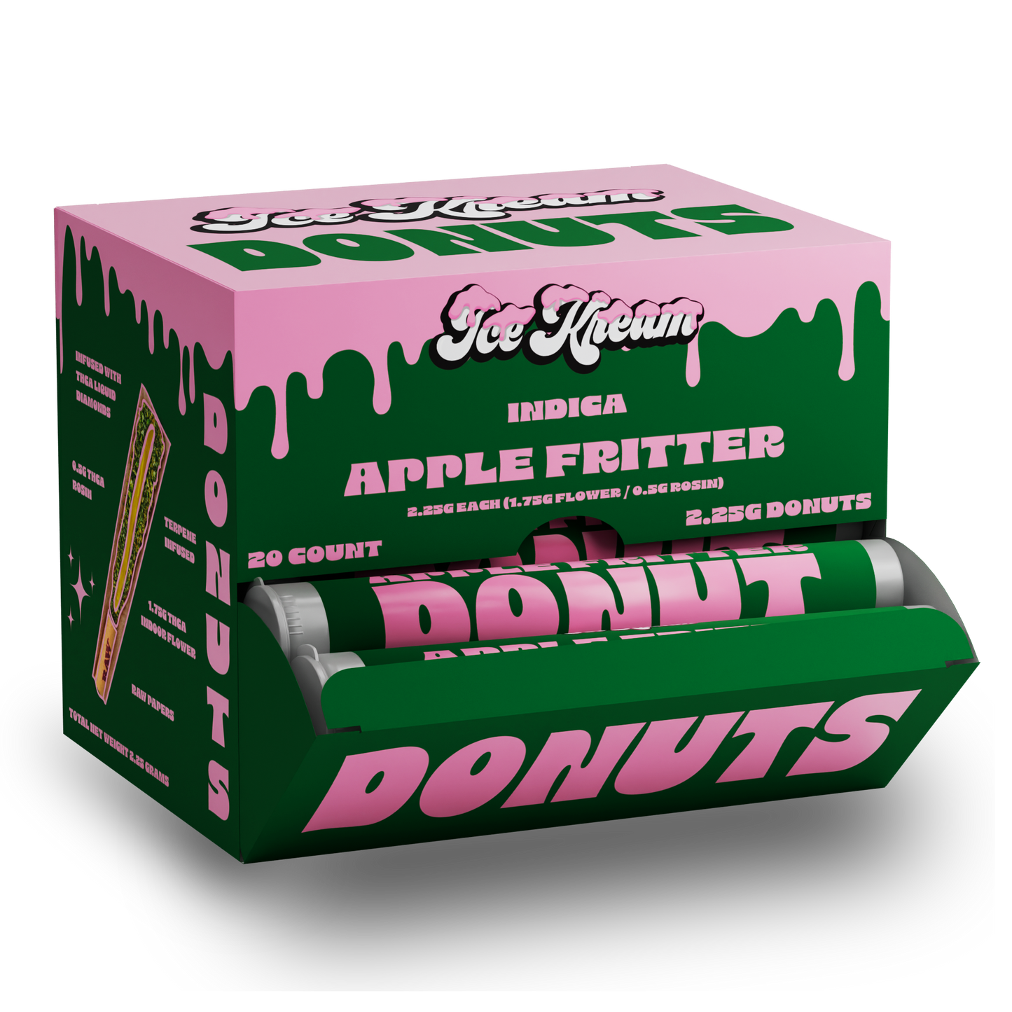 ICE KREAM DONUT HOLE PRE ROLL 2.25G, 20CT
