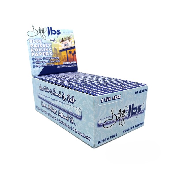 DOGG LBS BLUE PAISLEY ROLLING PAPER 1 1/4" 50PK