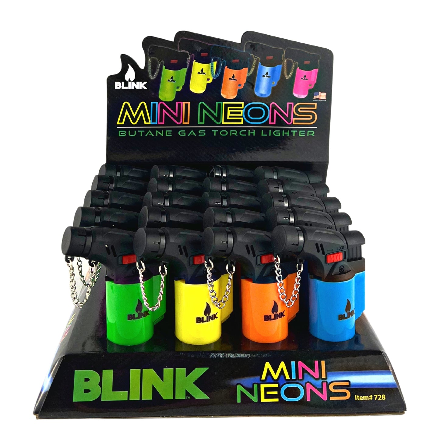 BLINK MINI NEON ANGLE TORCH 20CT