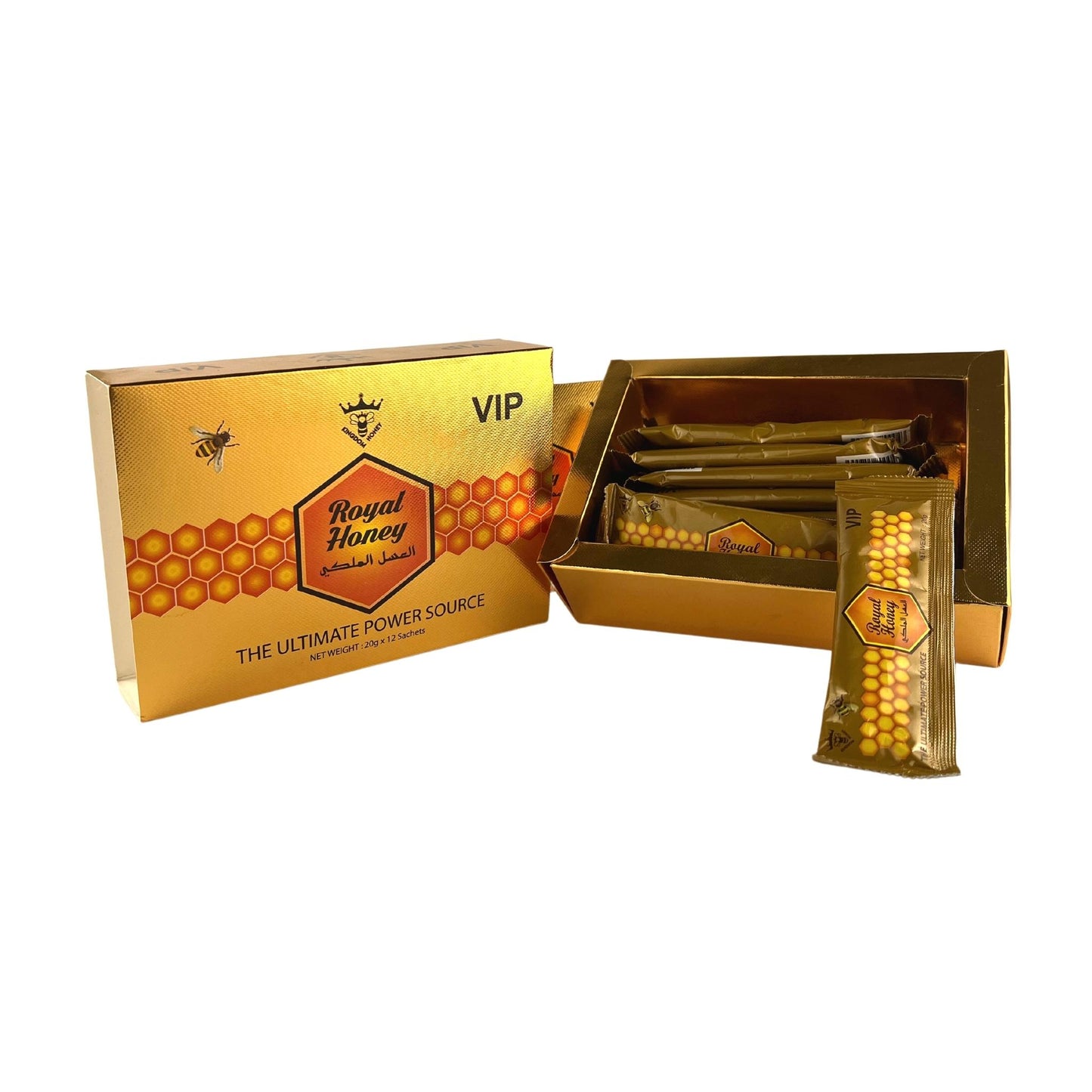 ROYAL HONEY FOR MEN - GOLD - 20 GRAMS/12 SACHETS)