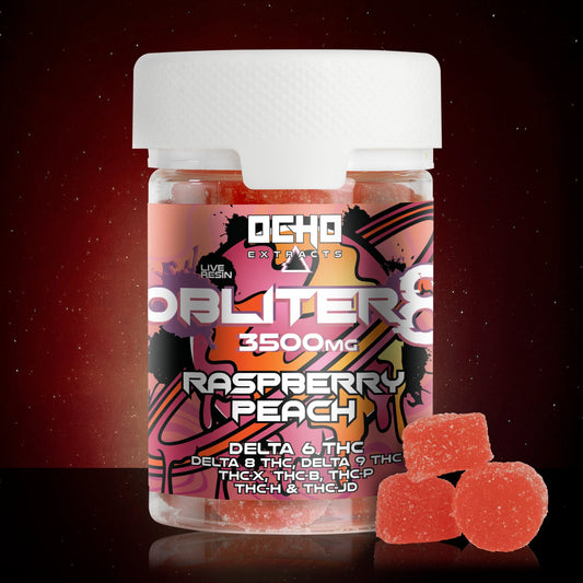 OCHO EXTRACTS - DELTA 6 OBLITER8 3500 MG LIVE RESIN GUMMIES - 20 PC/JAR