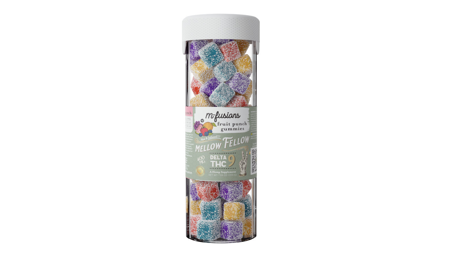 MELLOW FELLOW GUMMIES DELTA 9 M-FUSION 40 PC/20 MG (800 MG/BAG