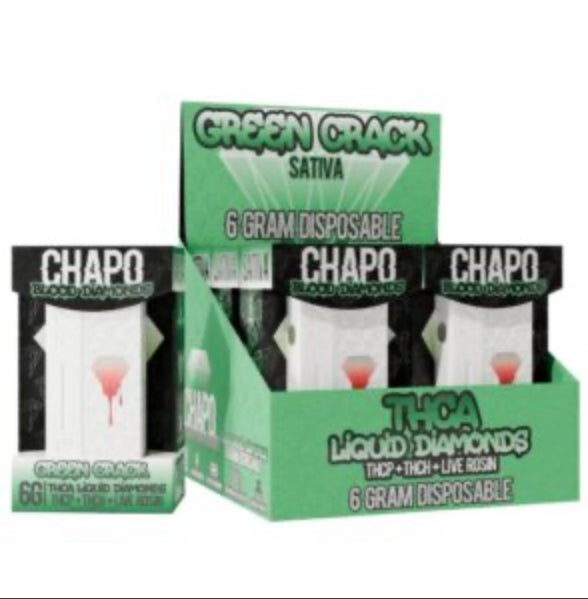 CHAPO BLOOD DIAMOND 6G DISPOSABLE 6CT THCP+THCH+LIVE ROSIN