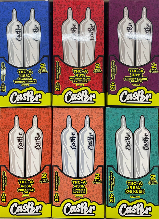 CASPER THC-A 2PK, 1G EA PRE ROLLS 10CT