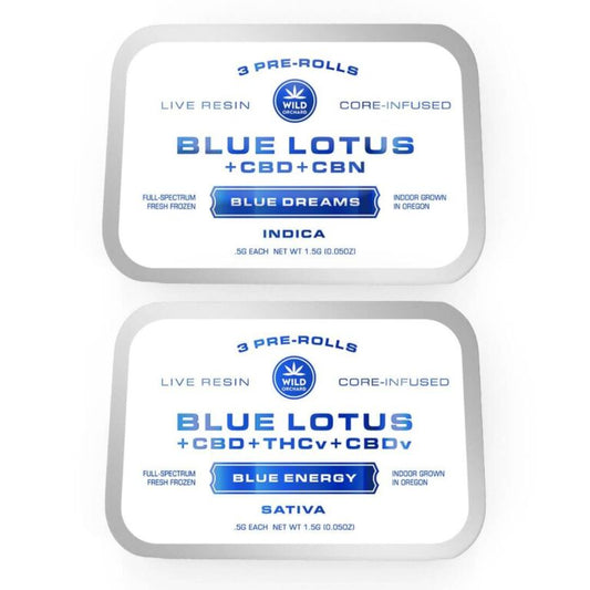 WILD ORCHARD BLUE LOTUS 3PK PRE ROLLS