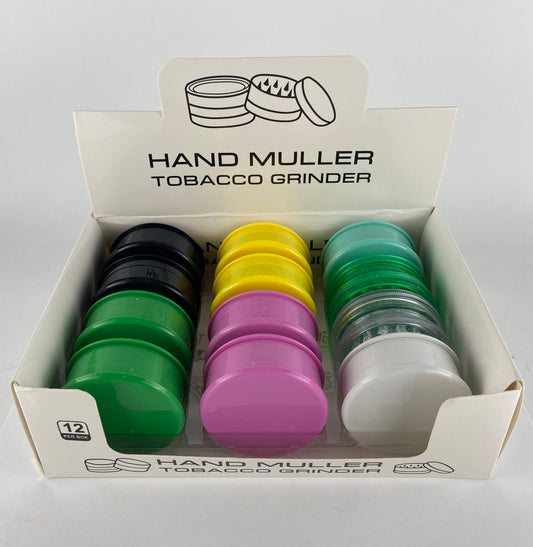 GRINDER PLASTIC SOLID COLOR 12CT