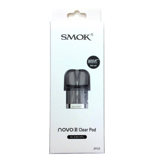 SMOK NOVO 2 CLEAR PODS 1.0 mesh 3PK