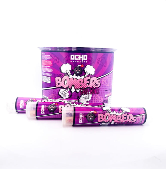 OCHO BOMBERS 1.5G PRE-ROLLS THC-A DIAMONDS JAR 25CT