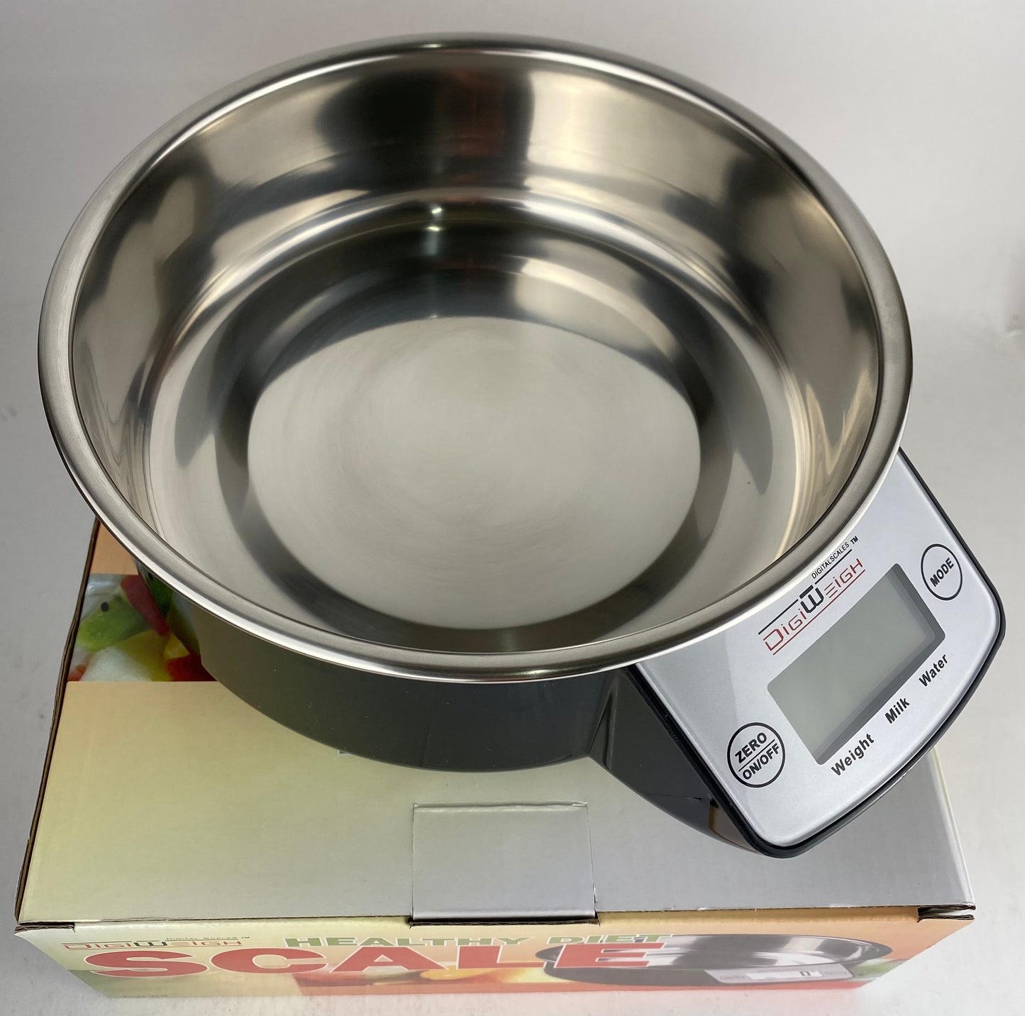 DIGIWEIGH HEALTHY DIET SCALE /7.5''  REMOVABLE BOWL