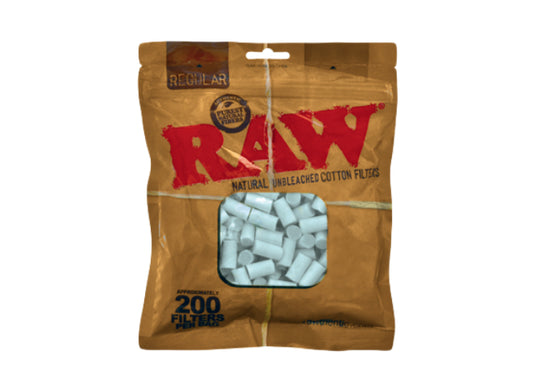 RAW REGULAR COTTON FILTERS 200CT