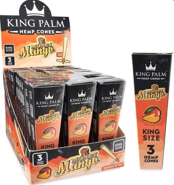 KING PALM 3PK -CONES KING SIZE -MONEY MANGO -30CT