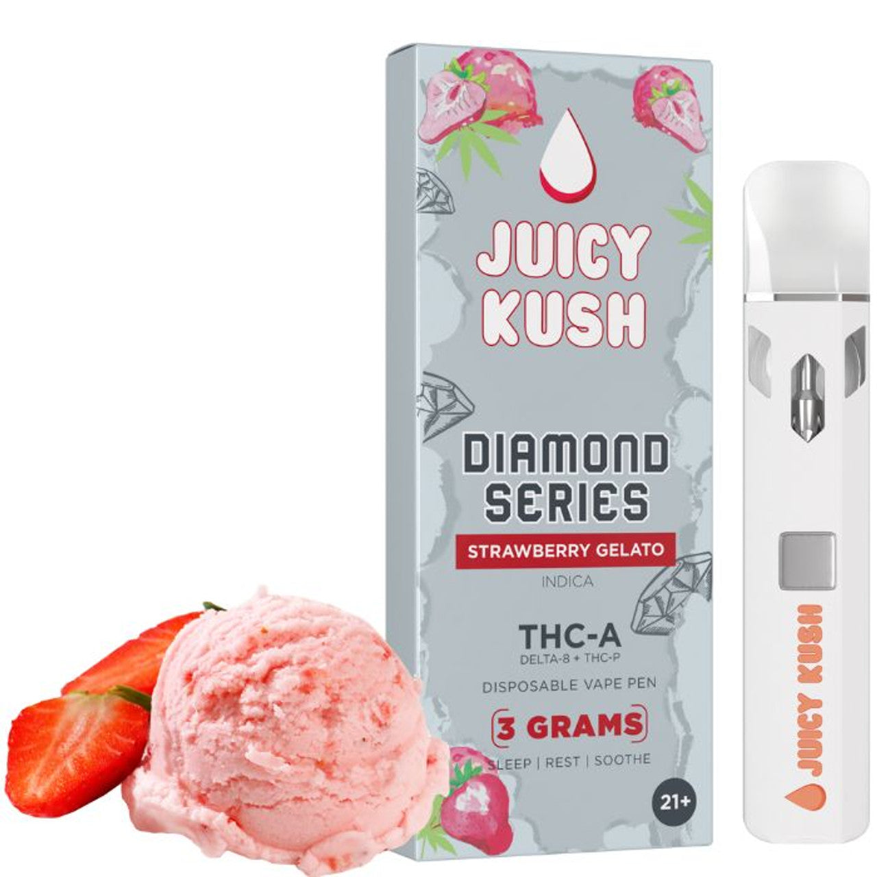 JUICY KUSH THC-A BLEND 3G DISPOSABLE 10CT