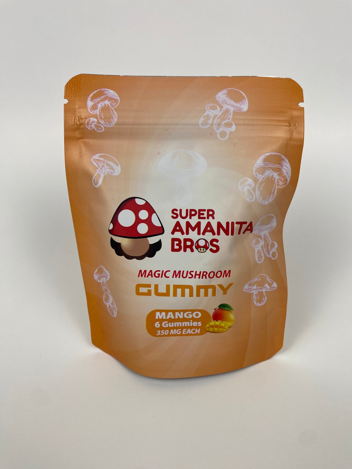 SUPER AMANITA BROS MAGIC MUCHROOM GUMMY 350mg POUCH