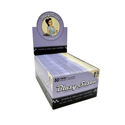 BLAZY SUSAN PAPER 1 1/4" PURPLE 50CT