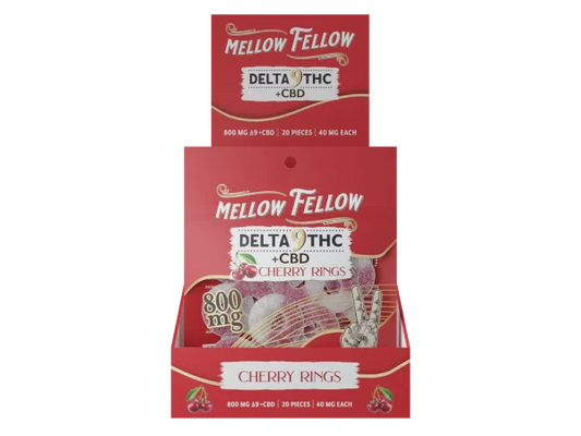 MELLOW FELLOW D9+CBD RINGS 800MG BAG