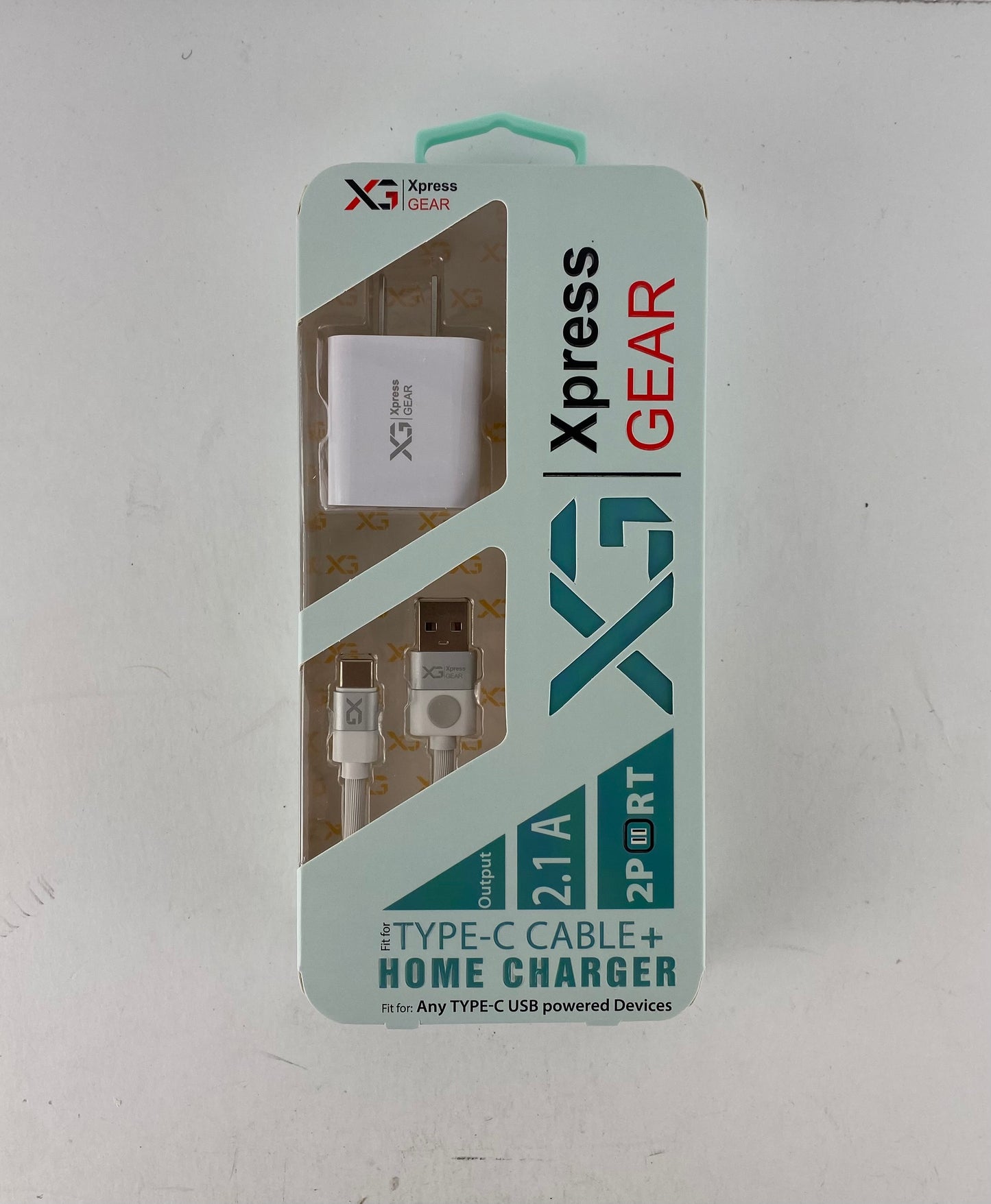 XG TYPE-C 2.1 mAh DUAL HOME CHARGER/CABLE