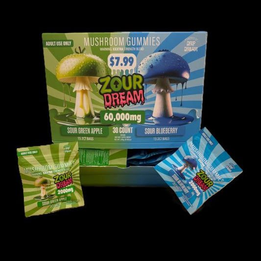 ZOUR DREAM MUSHROOM GUMMIES 30CT 60,000MG