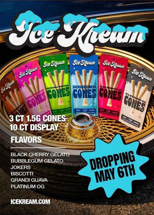 ICE KREAM 3PK THCA PRE ROLLS 10CT