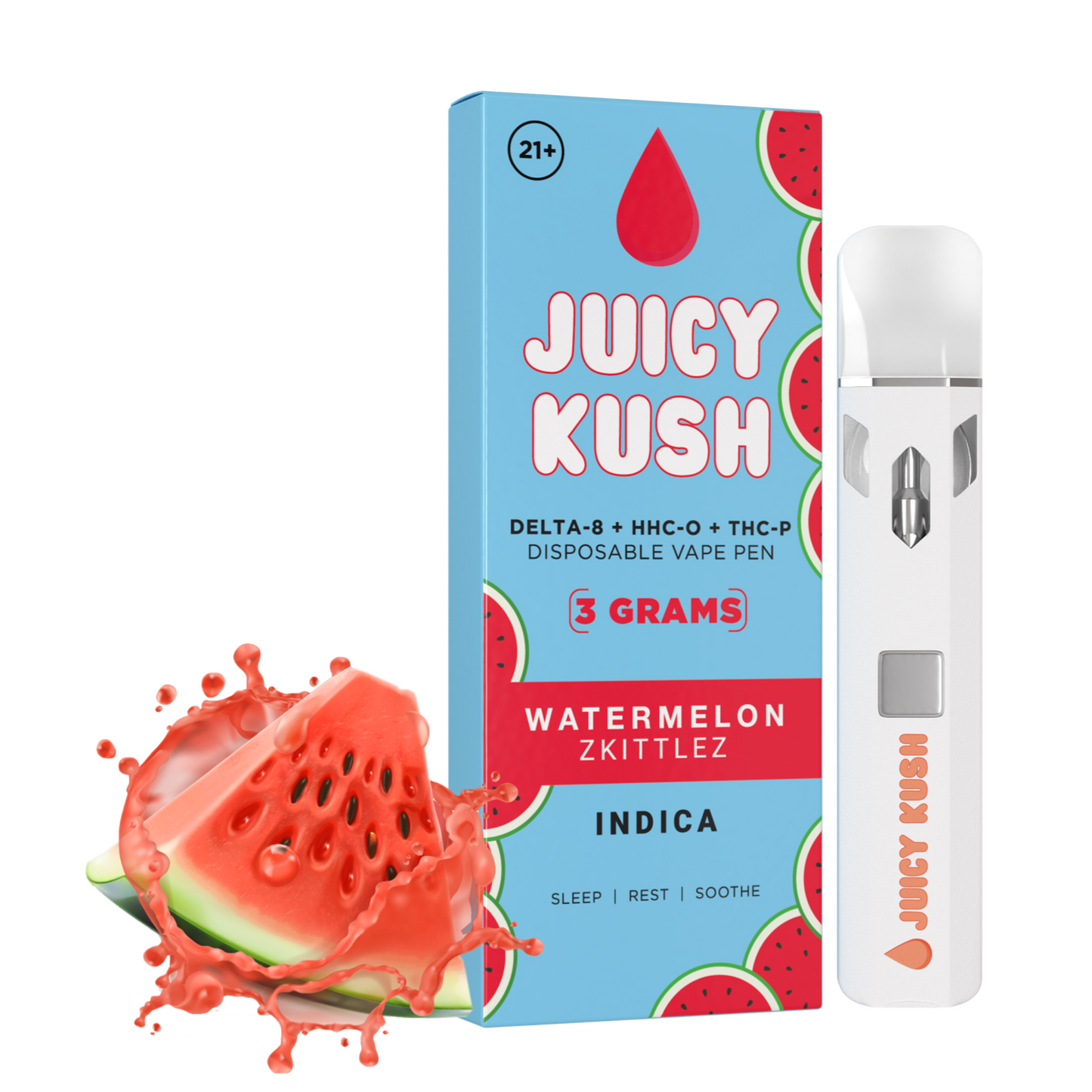 JUICY KUSH D8 BLEND 3G DISPOSABLE 10CT