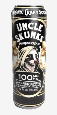 UNCLE SKUNKS 12OZ CHRONIC CRAFT 100MG THC SODA 24CT