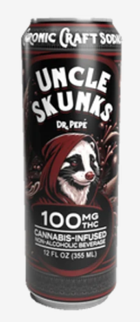 UNCLE SKUNKS 12OZ CHRONIC CRAFT 100MG THC SODA 24CT