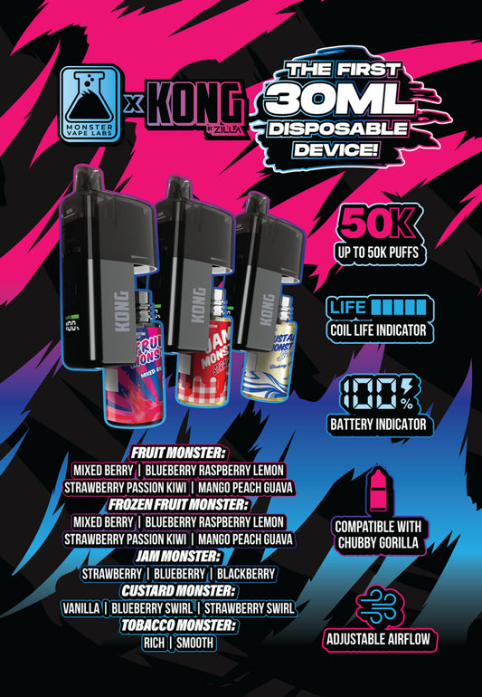 KONG KIT & MONSTER TOBACCO 5CT BY ZELLA 50K