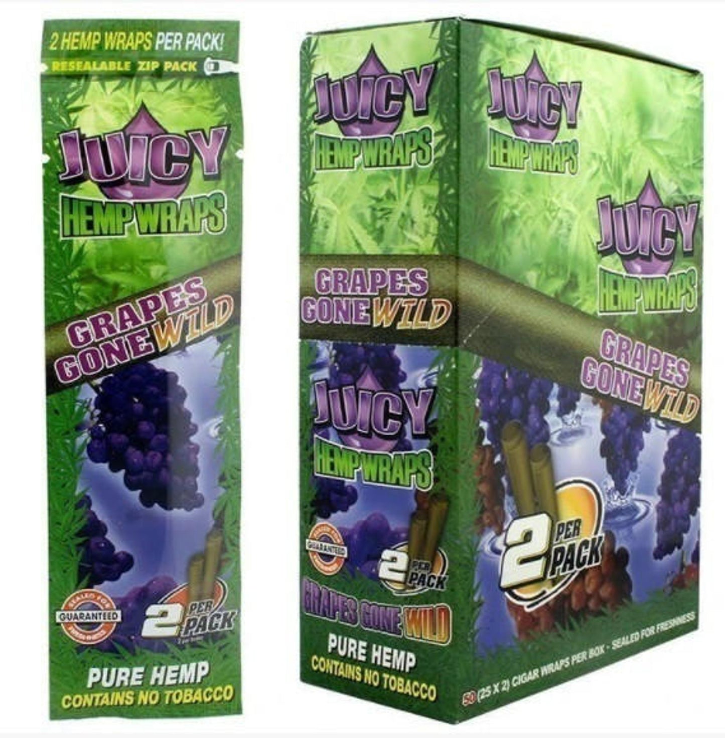 JUICY JAYS HEMP WRAPS 25PK 2CT