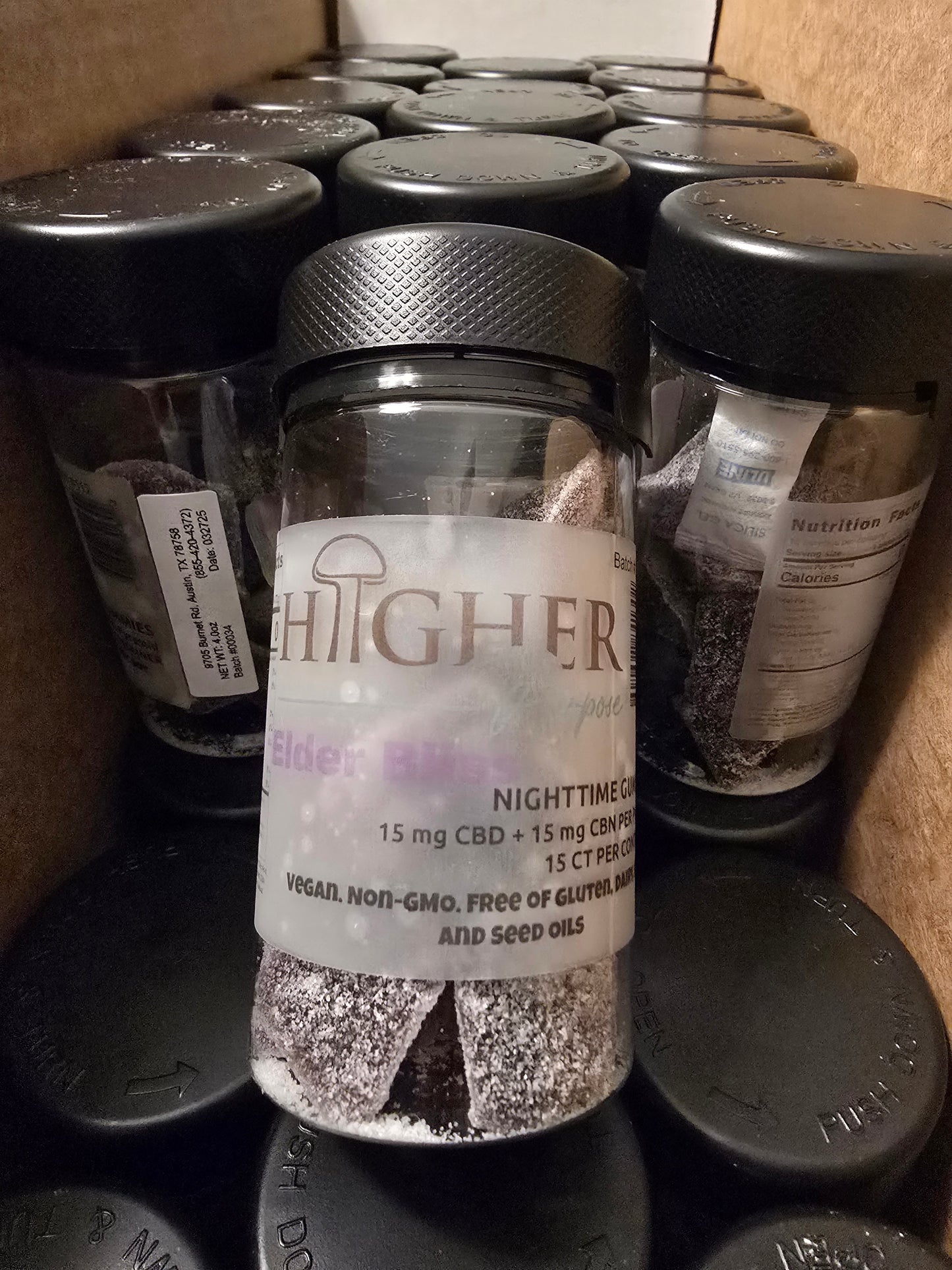 HIGHER PURPOSE CBD GUMMIES 15CT. Elder Bliss