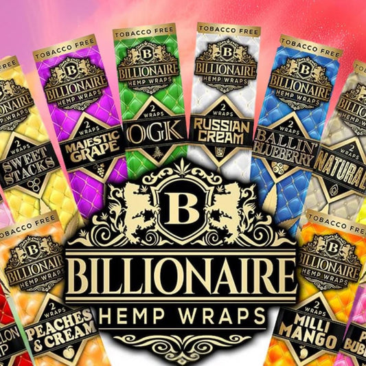BILLIONAIRE HEMP WRAPS 25PK 2CT
