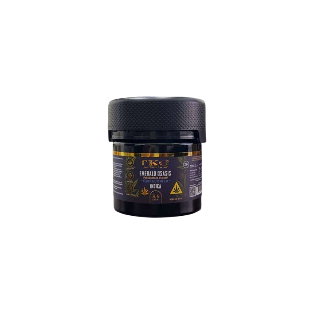 TKO PREMIUM CBD, D9 FLOWER 3.5G JAR
