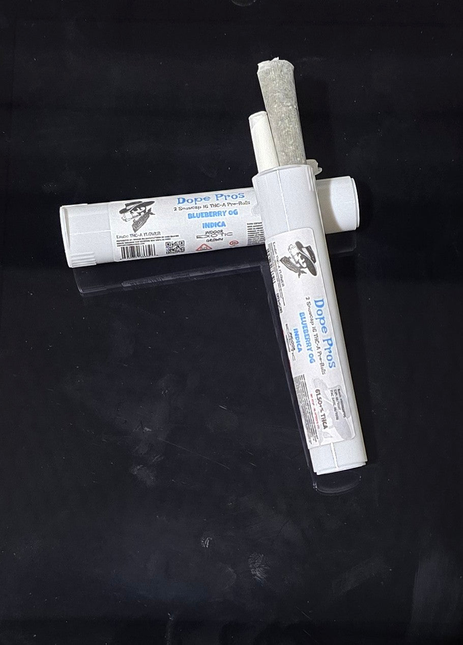DOPE PROS 2G DUAL SNOWCAPS 1G PRE ROLLS