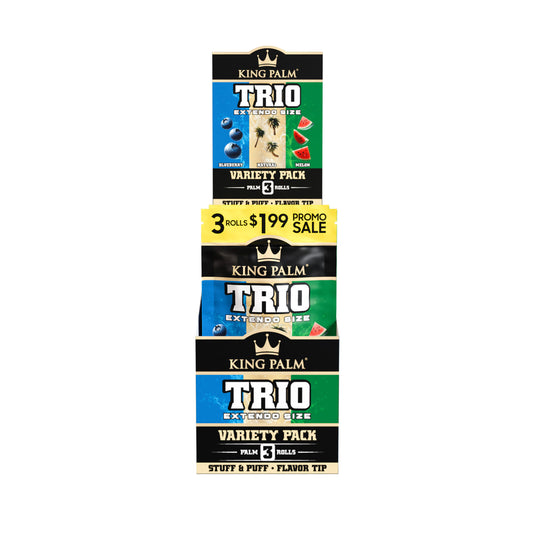 KING PALM TRIO EXTENDO SIZE 3PK, 15CT / $1.99