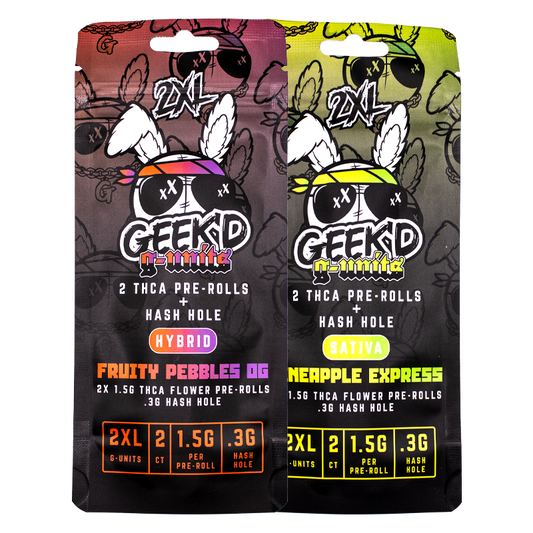 GEEKD G-UNIT HASH HOLE THCA 2PK PRE ROLLS 1.8G 10CT