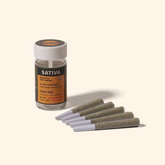 WILDWOOD THCA PRE ROLLS .7G, 5CT JAR