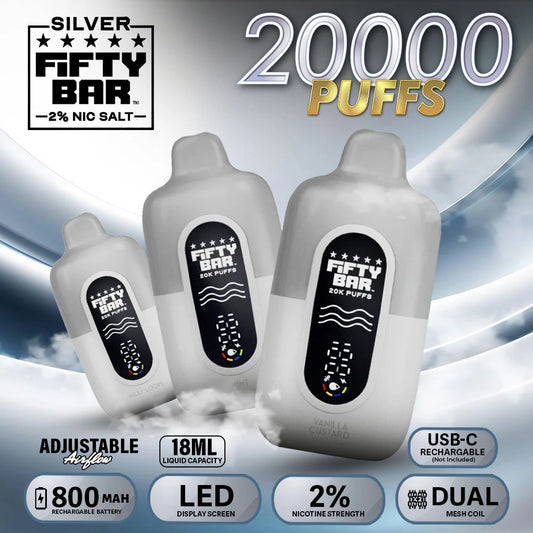 FIFTY BAR X SILVER 2% 5CT {SB2024}