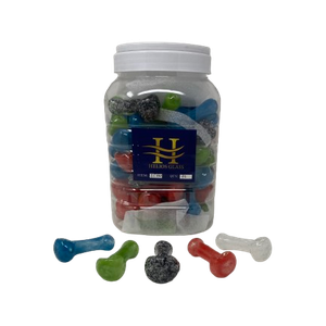 HELIOS 2.5” GLASS HAND PIPE 72PCS JAR