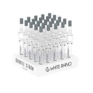 WHITE RHINO V4 STRAW DAB WITH SILICONE CAP 25CT