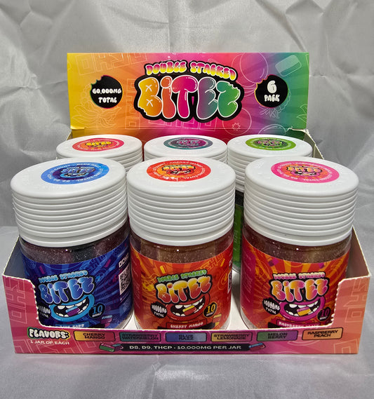 BITEZ DOUBLE STACKED 1000MG GUMMIES JAR 10CT