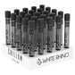 WHITE RHINO CHILLUM WITH SILICONE CAP IN BLACK 25CT